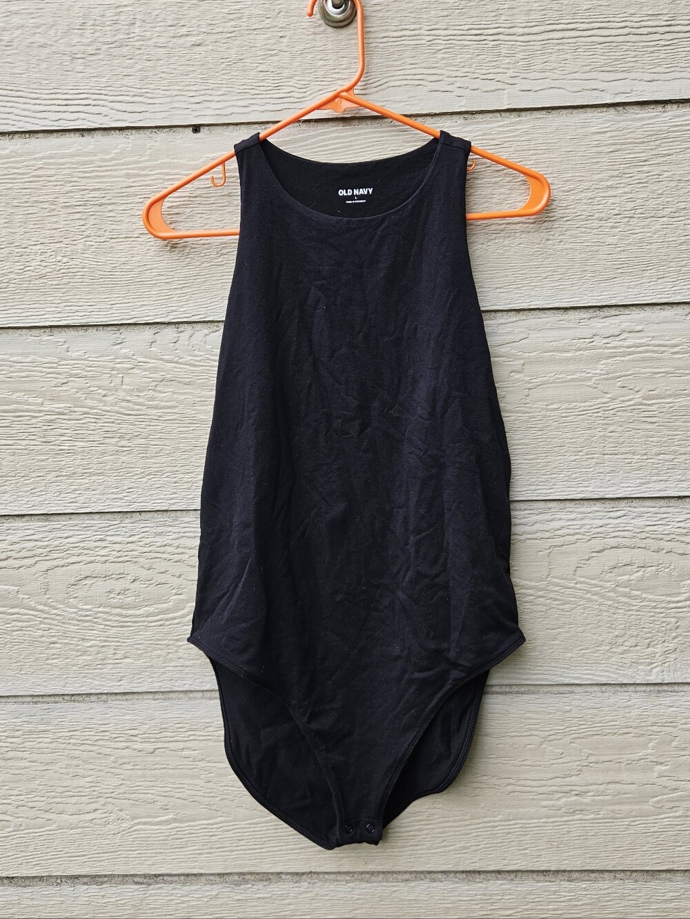Old Navy black racerback bodysuit large